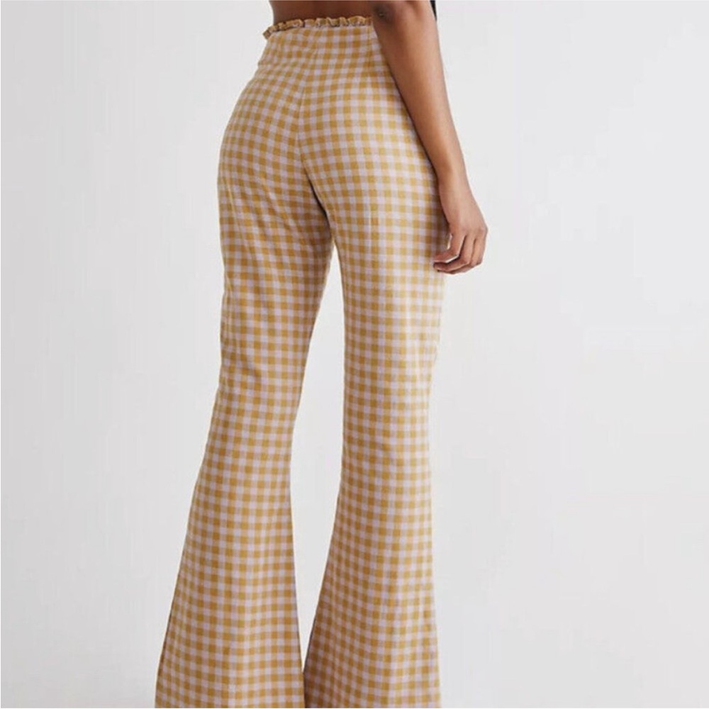 NWT Free People Milk It Rodeo Gingham Pants Size 4